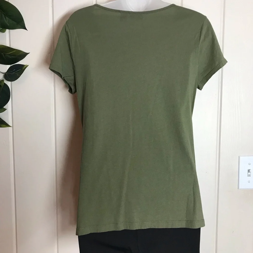 Ladies Cato Olive Green Blouse 
Size Small 4 - 6 
60% Cotton 40% Modal
Stretch … - Picture 4 of 9